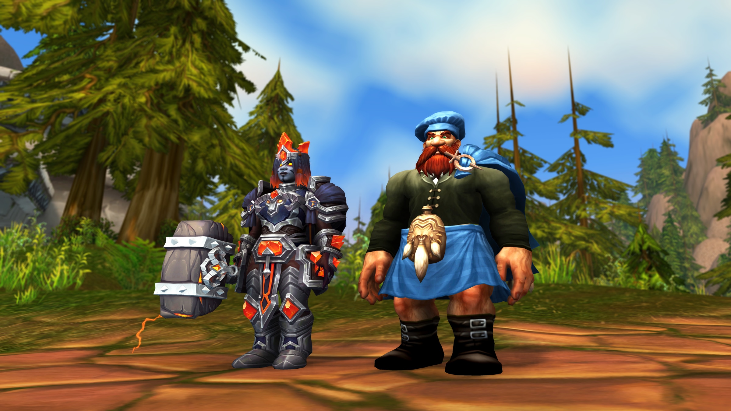 Solda Dark Iron’s Ceremonial Set, sağda Brewer’s Blue Set