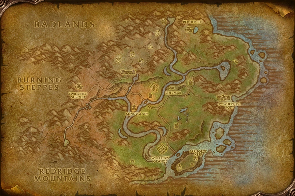 Riverglades bölge haritası