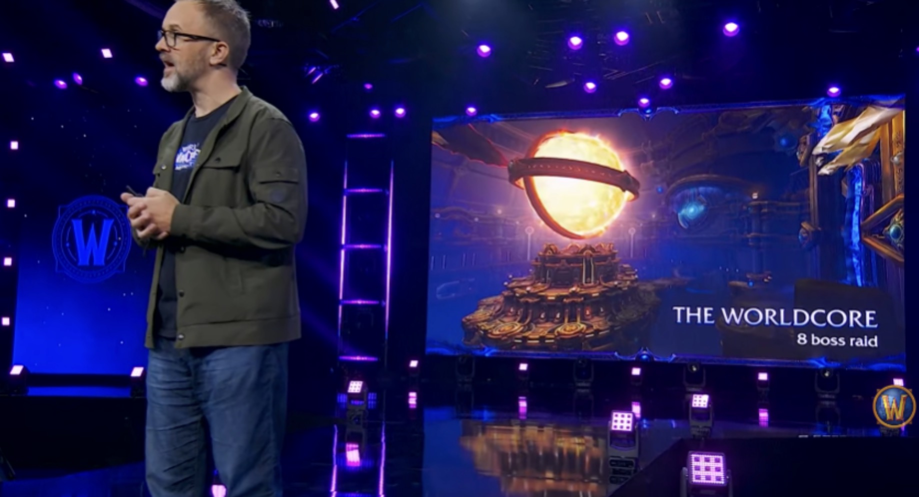 Sargeras’ın kılıcının Worldsoul’un yakınında göründüğü ekran görüntüsü