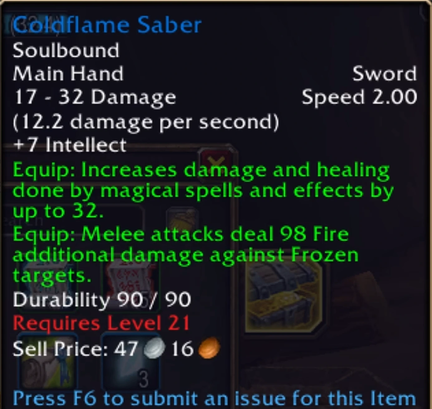 Coldflame Saber’ın özellikleri