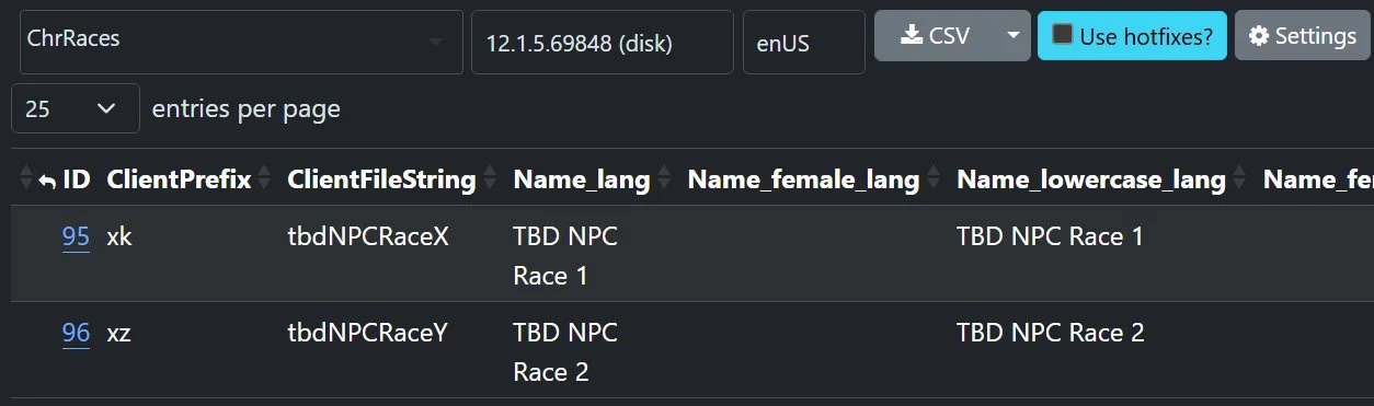 Midnight 12.1.5’teki TBD NPC Race ID kayıtları