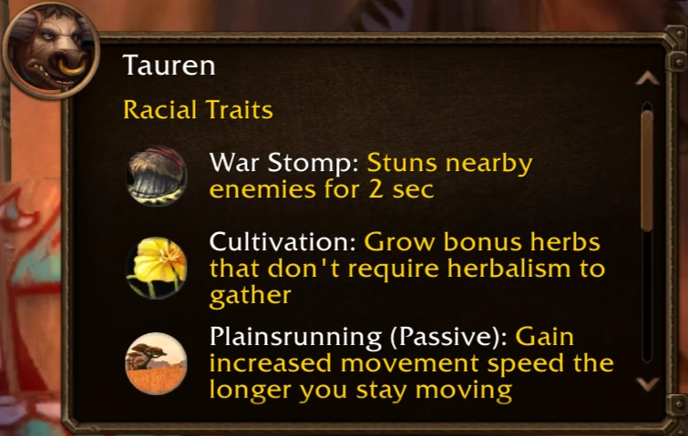Tauren racial’ları