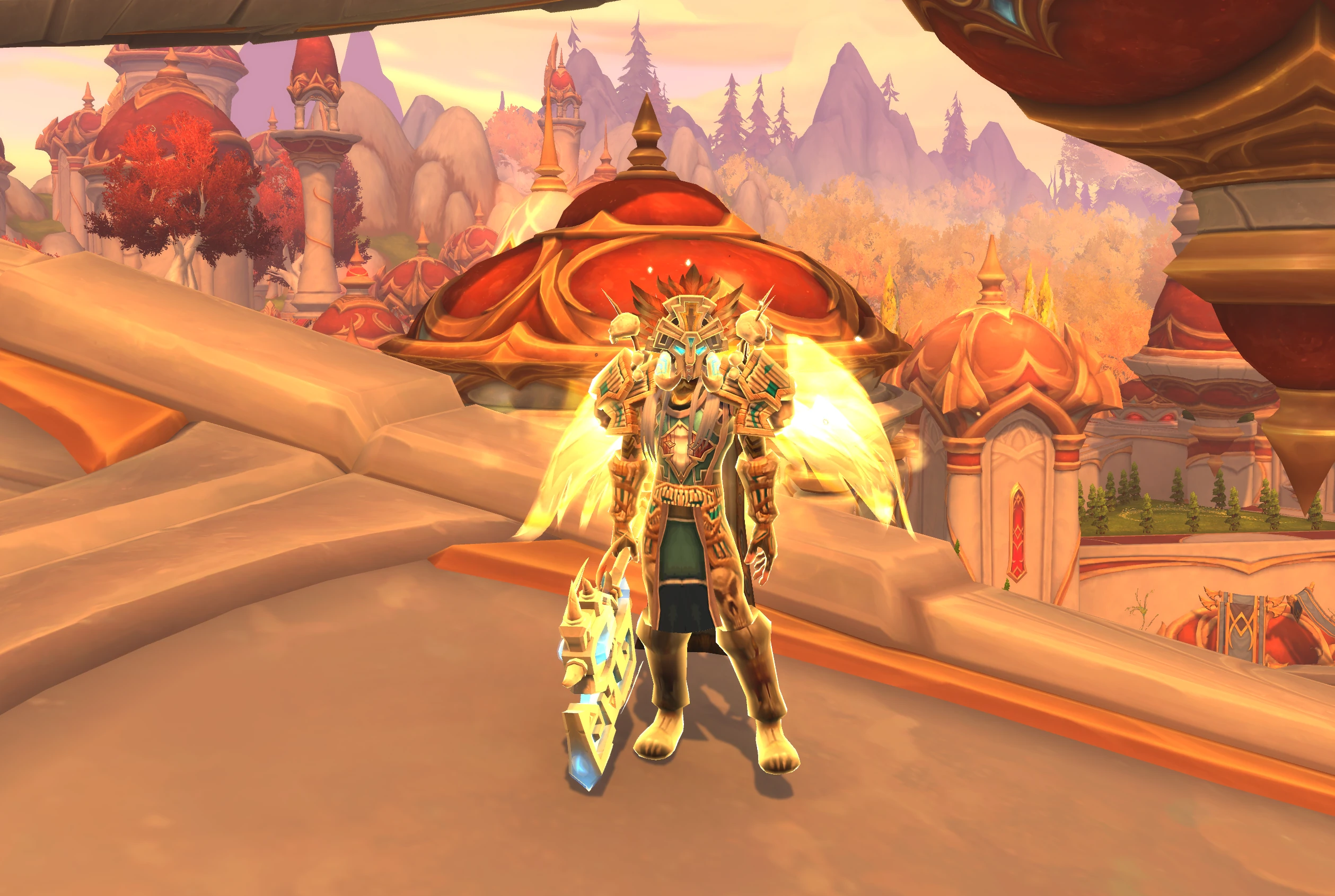 Avenging Wrath sırasında açılan kanatlar