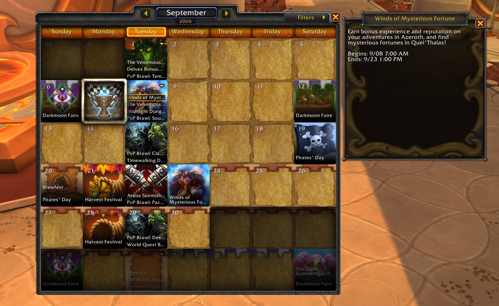PTR’da Winds etkinliği