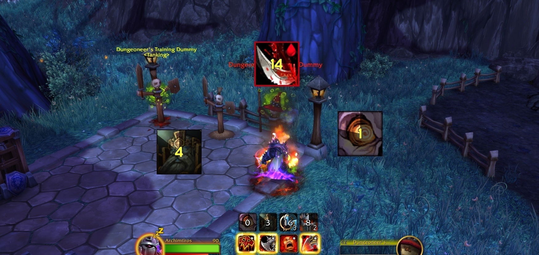 World of Warcraft arayüzüne ait bir görsel