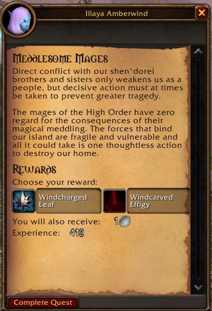Meddlesome Mages görevi