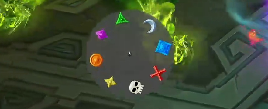 Sszorak karşılaşmasında minimap üzerindeki işaret haritası
